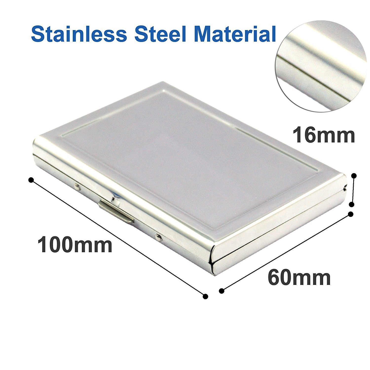 RFID Stainless Steel Card Holder Against Scanning Criminals 6 Slots ...