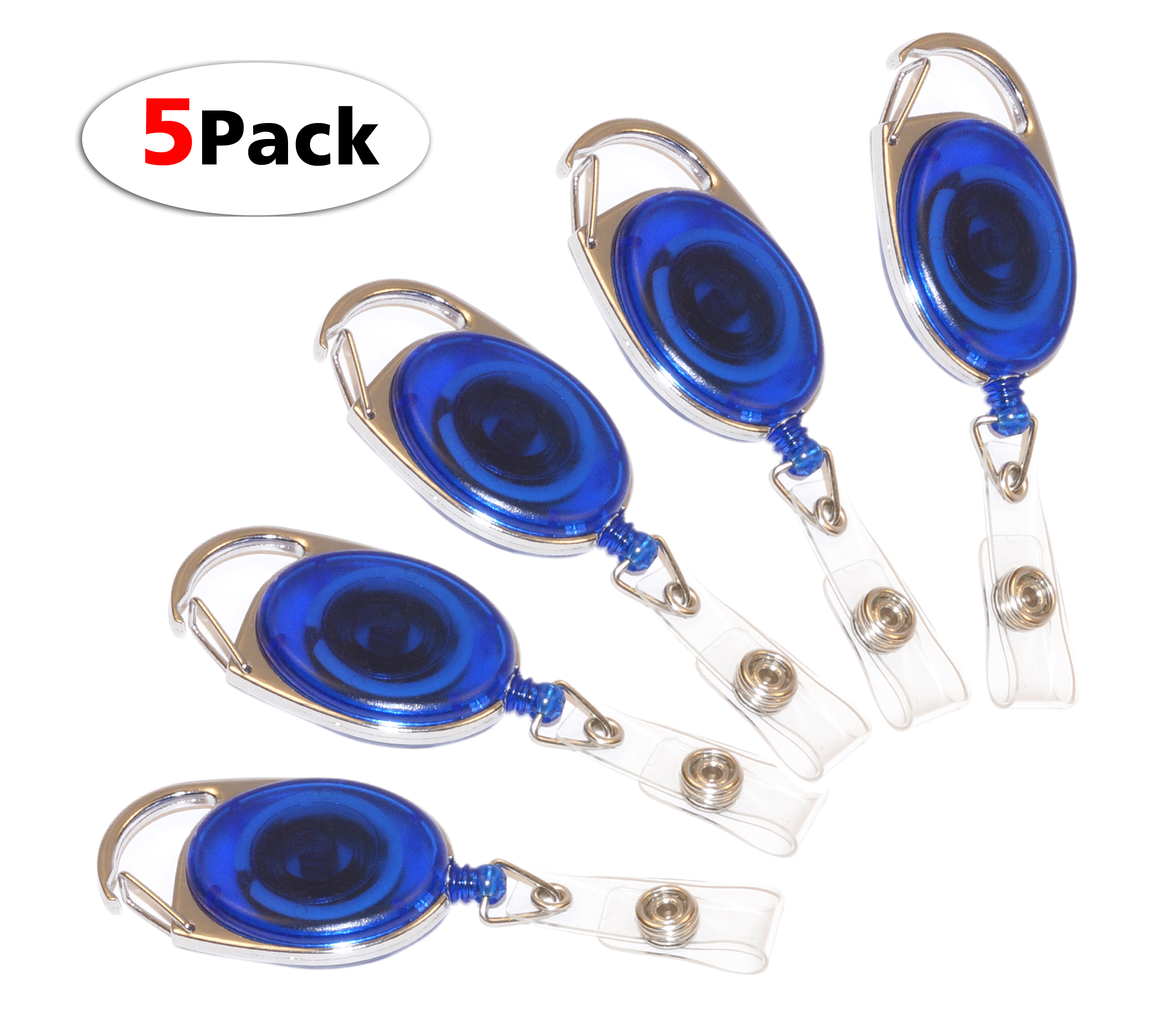 FIVE-PACK OF OVAL CLIPS - Multicolored