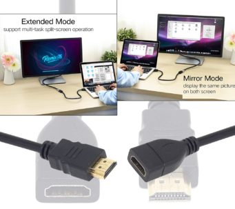 cable 50cm HDTV HDTV A type male to hdmi Female extension Gold