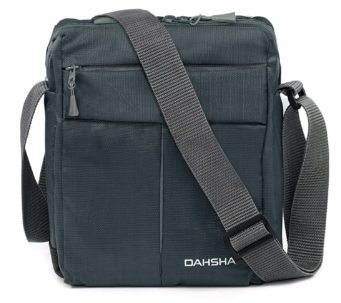 DAHSHA Nylon Cross Body Messenger Sling Bag Travel Office Business Messenger one Side Shoulder Bag for Men Women Rock Garden Grey 20 X 9 x 26 cm Dahsha