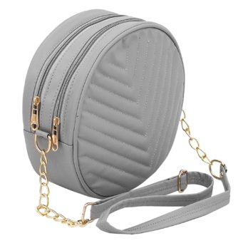 Buy PU Leather Stylish Trendy Round Sling Crossbody Cosmetic Sling